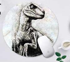 WINSHINE Alfombrilla de ratón Dinosaurio Velociraptor