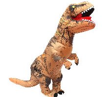 T Rex Disfraz dinosaurio inflable para Halloween Brown