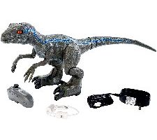 Jurassic World Figura Alpha entrenando al dinosaurio de juguete Blue Mattel