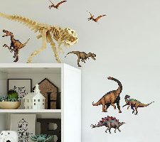 RoomMates Pegatinas para pared con diseño de dinosaurios